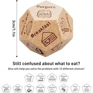 Oyfriend Easter Basket Wooden Decision Dice for Couples & Friends: Fun 12-Sided Engraved Dice to Solve Dinner, Date Night & Activity Choices!2.No More "What To Do?"Stress - This Viral Wooden Decision Dice Makes Every Choice Fun, Easy, And Exciting For