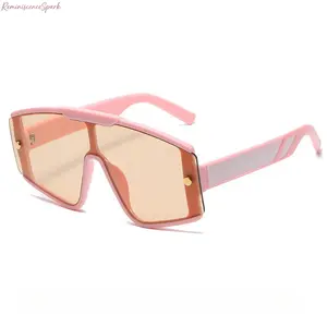 2026 Unisex Oversized One-Piece Shield Sunglasses, Trendy Large Frame with UV400 Protection, Fashion Windproof Goggle Style Eyewear, Perfect for Streetwear, Beach Trips, Outdoor Activities and Casual Daily Wear