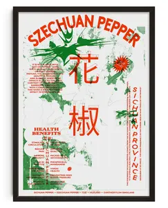 Szechuan Pepper Poster Print Room Decor Minimalist Wall Decoration Artistic Poster for Bedroom Aesthetic Home Decor Boho Decor
