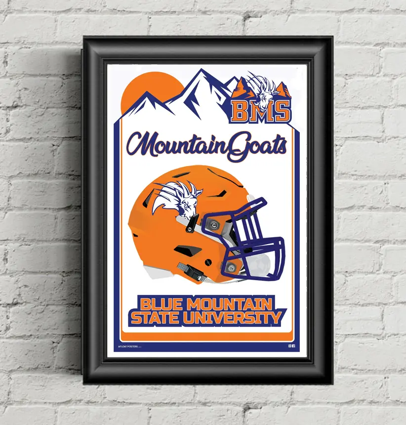 Blue Mountain State (TV Show) Wall Art, Home Decor Poster & Print for Living Space Decoration