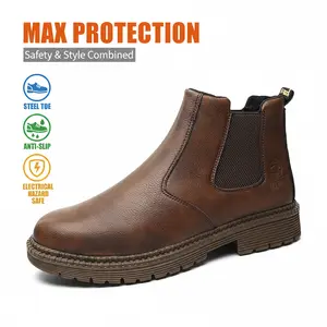 All-Weather Anti-Smash Kevlar-Midsole Impact-Resistant Breathable Sneakers Liquid-Repellent Slip-Resistant Durable Comfortable for Adult Culinary Trekking