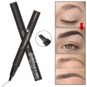Liquid Eyebrow Pencil Natural Smooth Long-Lasting Waterproof, Professional Look for Beginners, Ideal for Daily Commute & Elegant Makeup