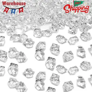 Ice Cubes, 1000 Pcs Acrylic Ice Rocks for Centerpieces, 11 * 14 mm
