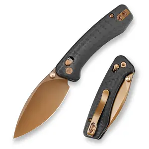 TRIVISA Koala-CG Pocket Folding Knife, 2.56'' N690 Stainless Steel Blade, G10 Handle, Edc Outdoor Tactical Climbing Tool, Lightweight Tools, Outdoor Survival Supplies