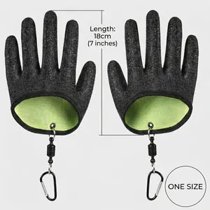 Fishing  Puncture Resistant Fish Glove for Handling, Catching, Cleaning, Anti-Slip Textured Grip Palm
