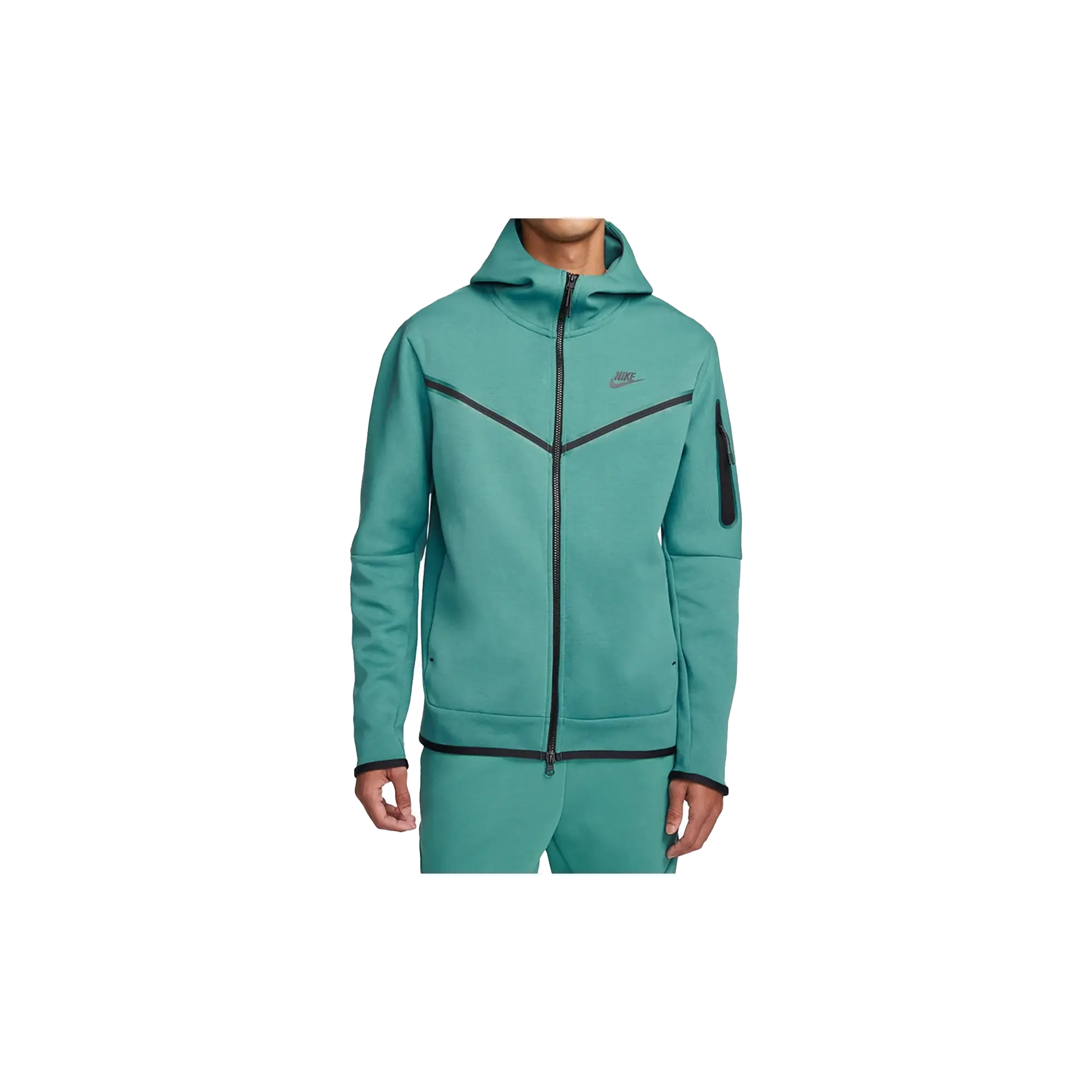 Sportswear Tech Fleece Full‑Zip Hoodie "Mineral Teal" CU4489 381
