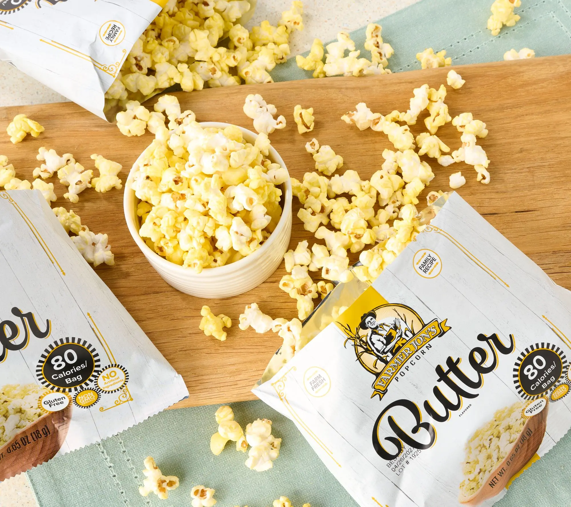 Farmer Jon's (30) Single Serve Gourmet Popped Popcorn Bags Farmer Jon's (30) Single Serve Gourmet Popped Popcorn Bags