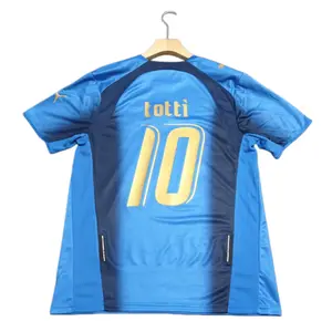 Italy 2006 World Cup National Team Home Jersey – Fan Version (Retro) / Football Shirt / Short Sleeve / # 10 (S–XXL)