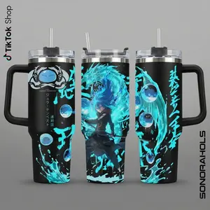 Rimuru Tempest 40oz Tumbler, Anime Tumbler Merch With Handle