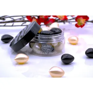Ebony & Ivory Heart Oil Beads Collection | Essential Bath Oil Pearls