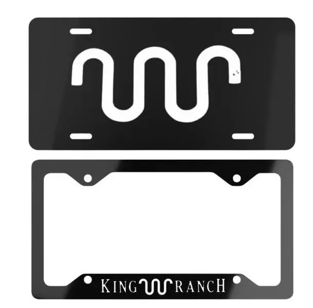 King Ranch License Plate & Frame Set - USA Car vanity Plate