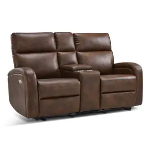 65.7" Zero Wall Recliner Loveseat with Console, Cup Holders, USB & Type-C Dual Charge Ports, for Living Room, RV PR646M2