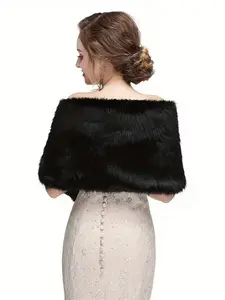 Plush Cross Scarf, Fall Winter Warm Imitation Fur Neck Warmer, 30x160cm, Versatile Scarf/shawl, Multiple Colors, Various, Soft Warm Shawl