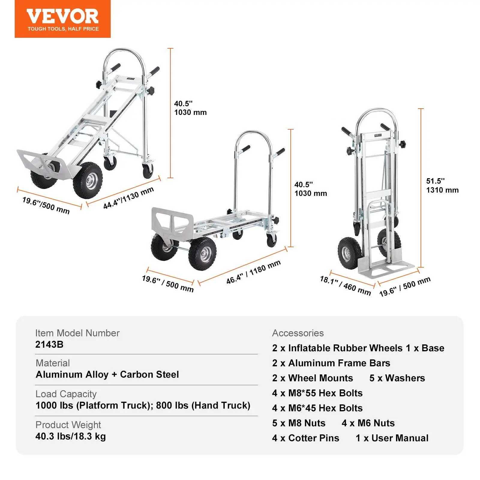 4 in 1 - 1000 lbs
