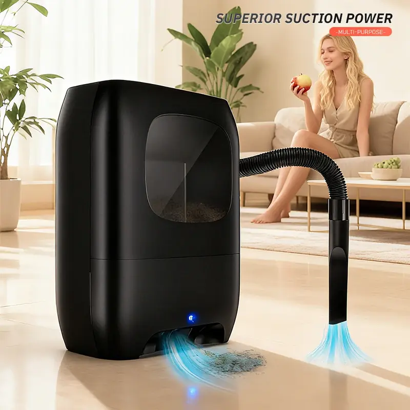 Sweep & Vacuum in One Pass - NO Touching Mess! Touchless Automatic ...
