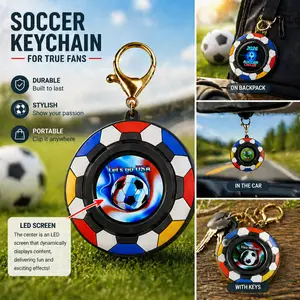 LED Soccer Keychain 2026 – Perfect Soccer Merch, Gift for Football Fans, Multi-Country Themes USA    Mexico     Brazil     Argentina   ! "& More!