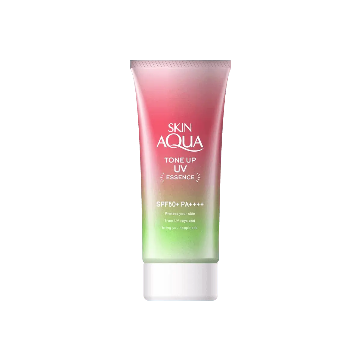 ROHTO SKIN AQUA Tone Up UV Essence Rose Pink SPF50+ PA++++ 80g -  Sunscreen Primer for Radiant Skin