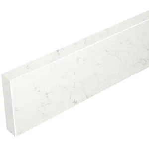 Bianco Carrara White Stone Vanity Backsplash