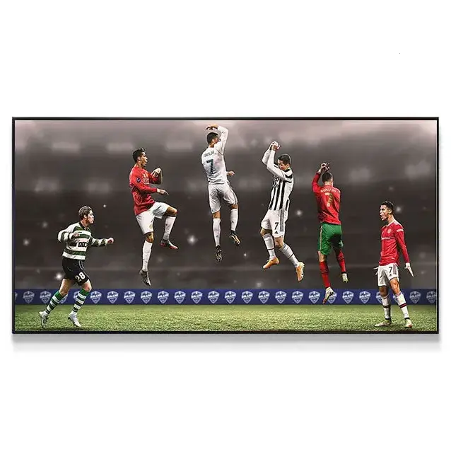 [Up to 65% Off][Free Shipping][No Frame] Cristiano Ronaldo Horizontal Artistic Paper Wall Art Print - Home Decor Poster, Room Accent Decoration