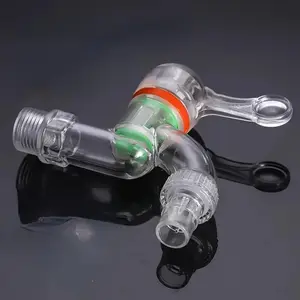 Transparent Plastic Faucet, Modern Style Transparent Plastic Faucet, Household Tap, Freeze-resistant Washing Machine Spigot for Outdoor Garden Tool