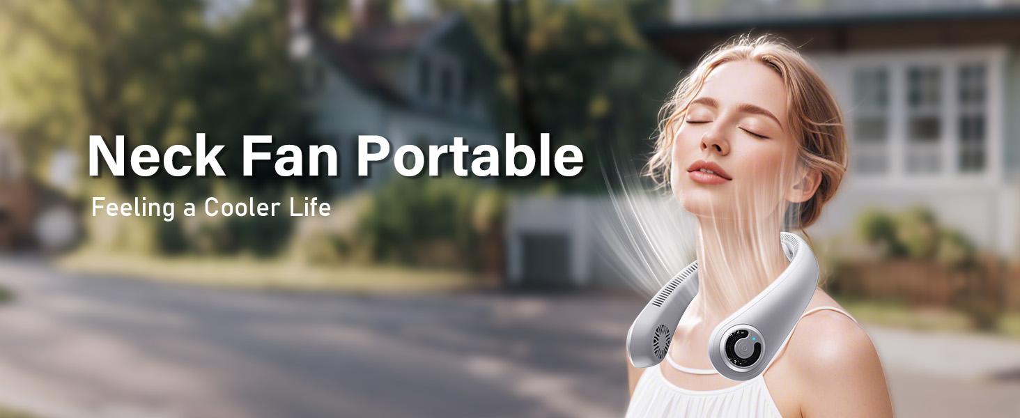 BEYYON Ergonomic Bladeless Neck Fan with Neck Support, 5-Speed Rechargeable, 15H Long Lasting, Ultra Quiet Rechargeable Cooling Fan for Travel, Outdoor, Hot Flashes, Golf, Office BEYYON Ergonomic Bladeless Neck Fan with Neck Support, 5-Speed Rechargeable, 15H Long Lasting, Ultra Quiet Rechargeable Cooling Fan for Travel, Outdoor, Hot Flashes, Golf, Office