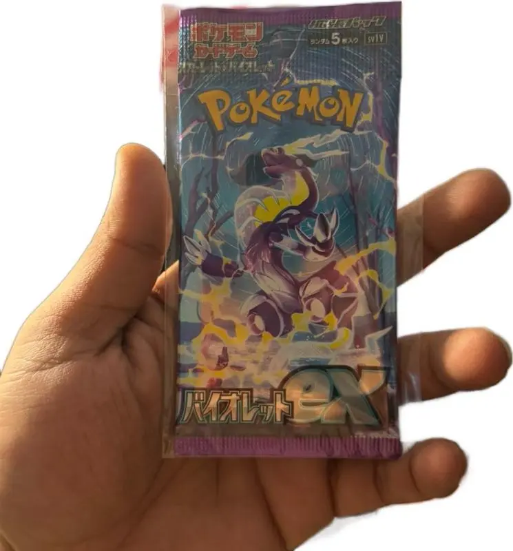 Artistic Japanese Mew Collectible Trading Cards - Sealed Single Pack, Rare Mix, God Pack Ripping, Pokemon Themed Collectible Set