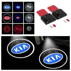 2-Piece Kia Door Welcome Lights, No Drilling LED Logo Projection Light, Fits Most Kia Models for Easy Installation LED Car Lights