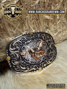 Western Cowboy Belt Buck Horse Design / Hebilla Vaquera Diseno de Caballo