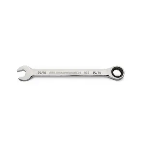 GearWrench KDT86952 15-16 in. 90T 12 Point Combination Ratcheting Wrench