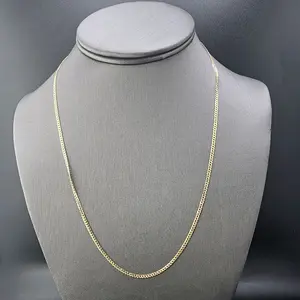 14K Gold Chain 20" Figaro Necklace for Women and Men