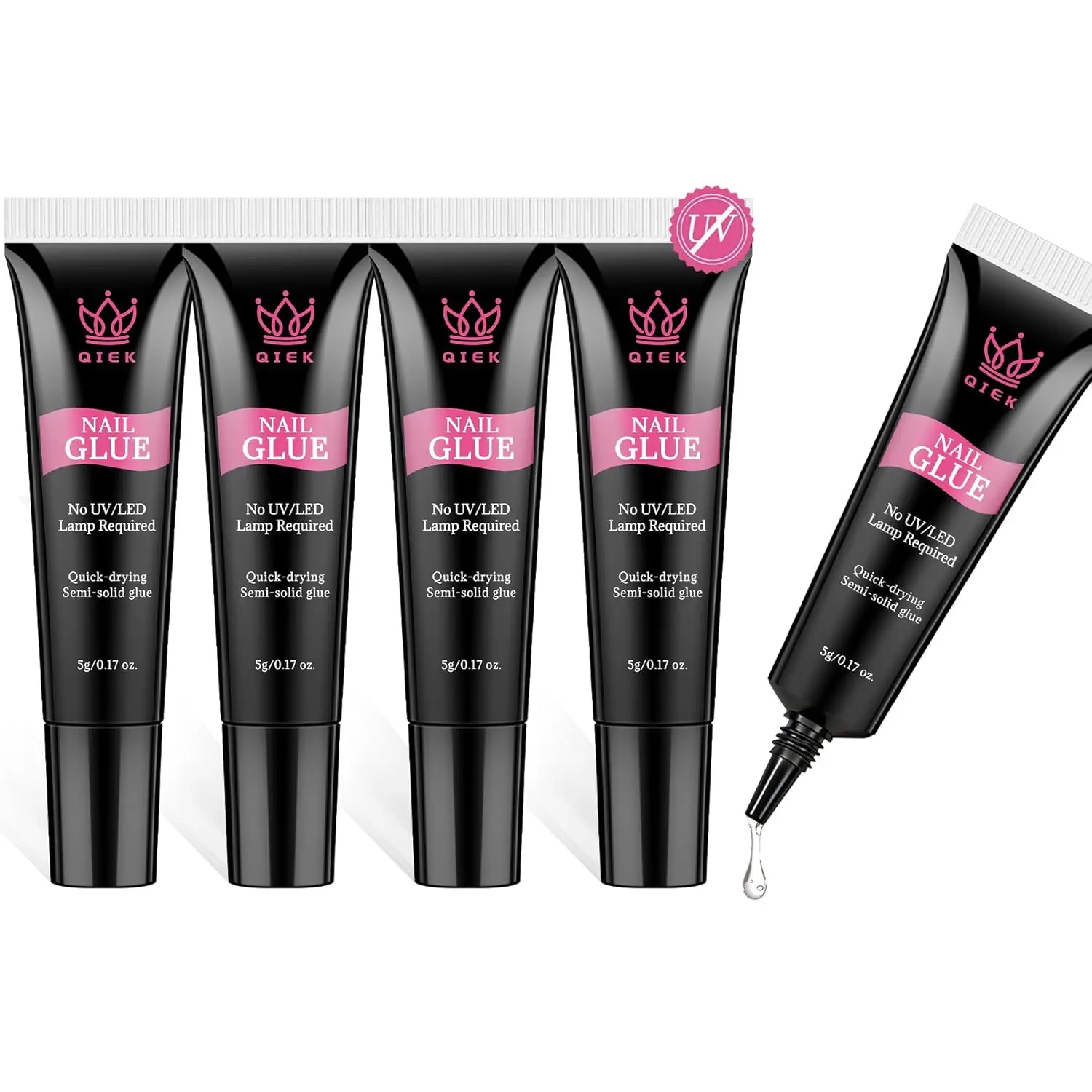 QIEK Nail Glue 5g*5