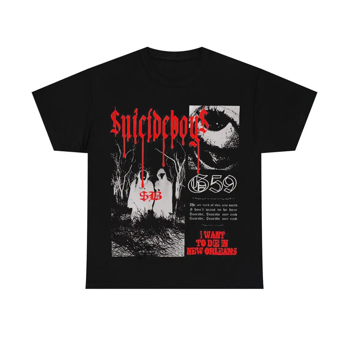 $uicideboy$ Thy Kingdom Come Vintage Tee, Underground Rap Graphic Shirt Unisex