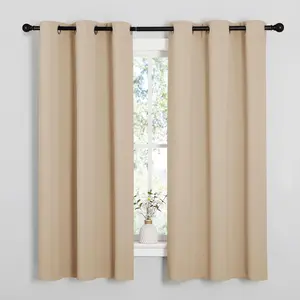 Room Darkening Curtains/Draperies/Panels for Bedroom (2 Panels, W42 x L63 inches