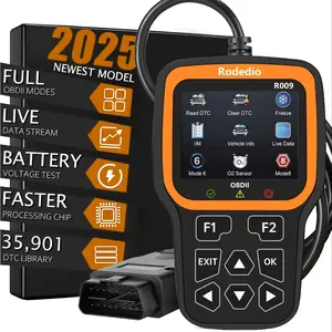 R009 2025 OBD2 Scanner OBDII Car Diagnostic Tool  Advanced Automotive Diagnostic Scanner Model 2025/ Fast OBD2 Code Reader,With Real-Time Data Stream, 35, 901 DTC Books, Battery Voltage Tester and User-Friendly OBDII/EOBD Tool, Suitable For All Vehicles