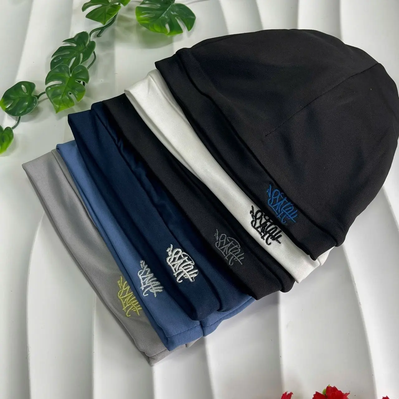 Skull Graphic Streetwear Beanie - Unisex Acrylic Cotton Knit Hat with a Soft Stretch Fit for Casual Winter Style, Fitted Hats, Every Day