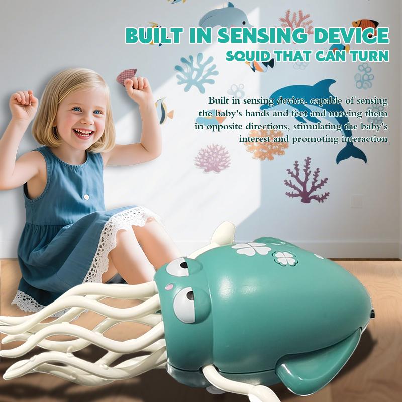 Dancing Octopus Toy for Kids – Light-Up Musical Crawling Toy with Fun Movements, Bright LED Lights, Sensory Development – Safe & Durable Gift for Toddlers, Boys & Girls Ages 3+ Interactive Baby