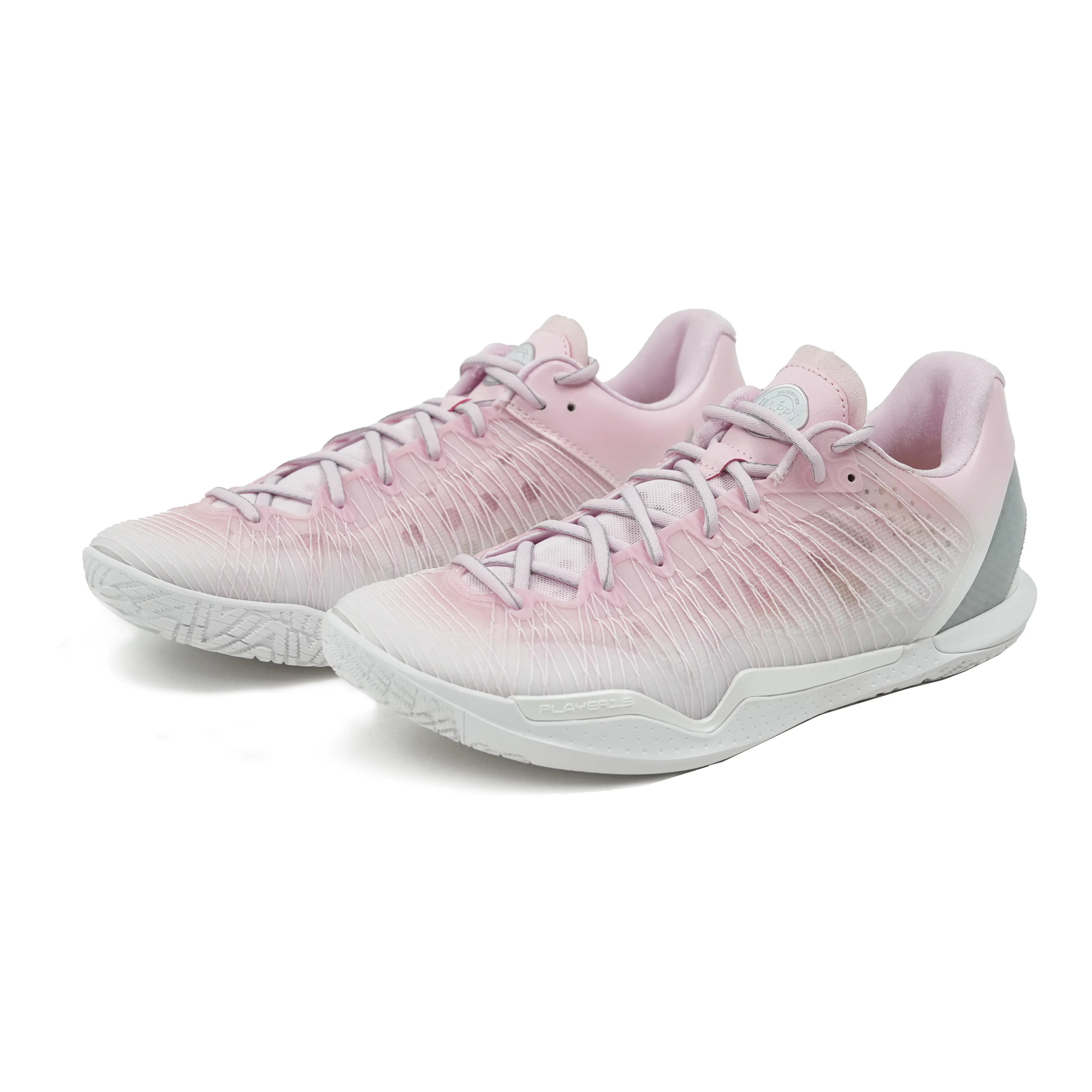 SPO Player 1.5 Love Letter Basketball Shoes, Explosive 2.0 Cushioning, 3D Carbon Heel Counter, Anti-Slip Outsole, Pink Gradient Performance Sneakers, Gift for Ballers Hoopshoes Basketballshoes High Top Athletic