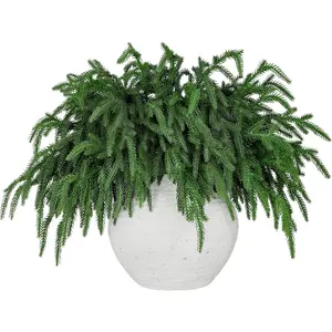 24 count Realistic Christmas Greenery Stems,  Droopy Pine Branches,Soft Bendable Artificial Pine Branches, Lifelike Pine Stems for Vases, Wreaths,Garland Christmas Decorations,Thanksgiving Decor