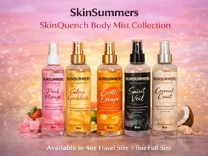 SkinSummers SkinQuench Hydrating Body Mist | Long-Lasting Fragrance Spray | Tropical & Sweet Signature Scents