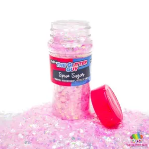The Glitter Guy Spun Sugar Chunky Hex Cut Glitter - High Quality Shimmer for Nail Art Decoration & Personal Care Beauty Use