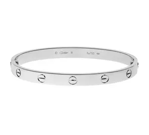 Pre-owned Cartier Love Bangle Bracelet Size 18