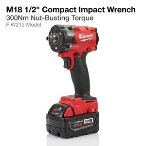 Milwaukee M18 FIW212 1/2″ Cordless Impact Wrench， Heavy-Duty Wall Mount Tool Holder