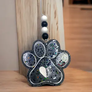 Dog Paw  Glitter Car Freshie