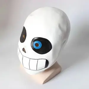 Undertale Papyrus-Sans Paint Latex Mask, Cute Lightweight Halloween Cosplay Game Headgear Prop, Fashion Face Covering Accessory