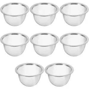 Infuser Basket 8 count Stainless Steel  Filter Metal Teapot Replacement Mesh Strainer Insert For Coffee  Maker Coffee Brewers Diameter 7.6x5cm  Strainers & Filters