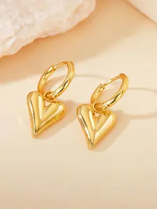 Elegant Heart Drop Earrings, Premium Stainless Steel, High Polished Finish, Ideal Gift for Mom & Girlfriend
