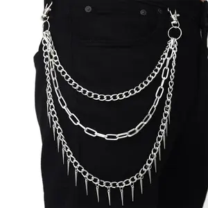 Punk Pants Chains Belt Chain for Man Women Jean Trousers Chains  Goth Jewelry Gothic Emo Scene Accessories