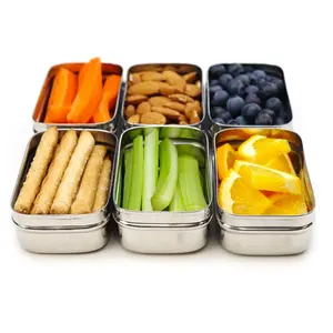 Stainless Steel Lunch Box Mini Sauce Containers, Set of 2