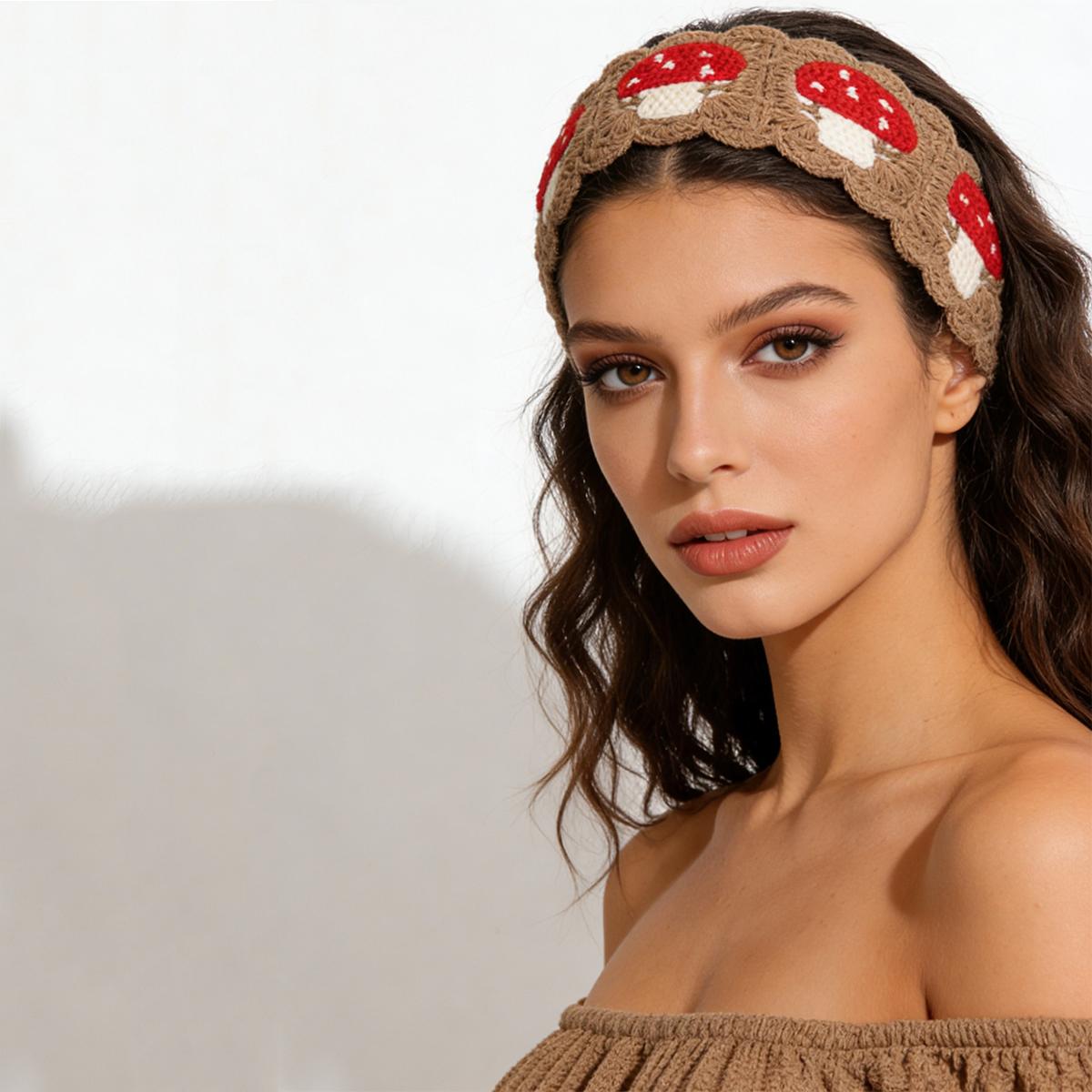 3 Pack Crochet Headbands for Women Mushroom Design Bohemian Bandana Tie-Back Knit Headband for Girls Wide Head Bands Crochet Headwrap Hairband 3 Pack Crochet Headbands for Women Mushroom Design Bohemian Bandana Tie-Back Knit Headband for Girls Wide Head Bands Crochet Headwrap Hairband