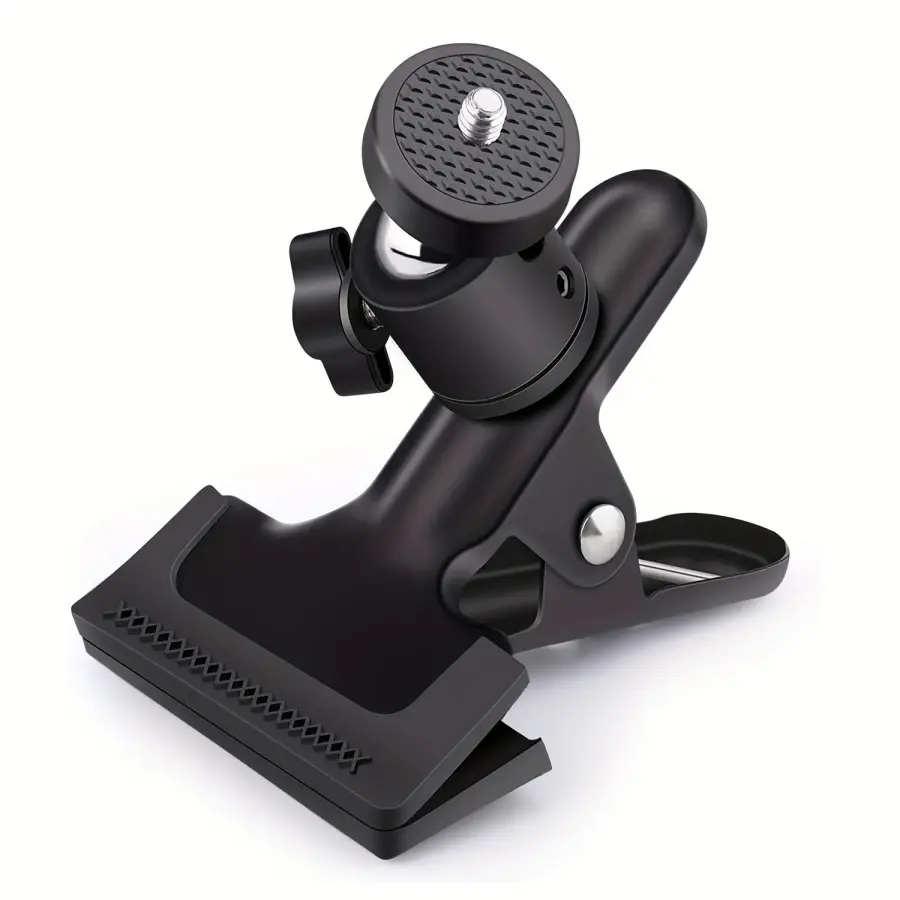 Ball Head Clamp Clip Mount for DSLR Camera Flashlight Live Streaming Surveillance Multi-Use Desktop Fixed Stand Holder Accessories Camera Accessory